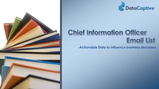 CIO Email List | CIO Mailing List | CIO Email Database