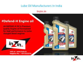 Lube Oil Manufacturers In India