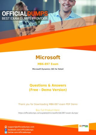 MB6-897 Exam Dumps - Reduce Your Chances of Failure | Microsoft MB6-897 Exam Questions PDF