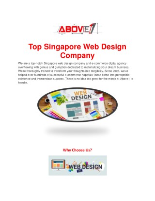Top Singapore Web Design Company
