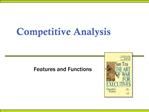 Competitive Analysis