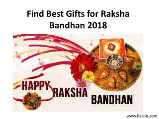 Find Best Gifts for Raksha Bandhan