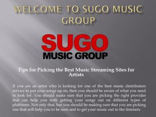 Album Compilation, Content Identification Service - Sugo Music Group