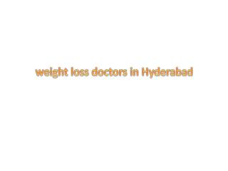 weightloss treatment centers in hyderabad | gosaluni