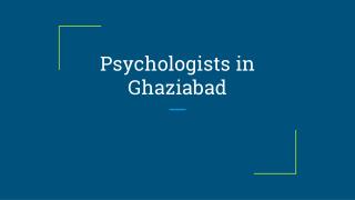 Dr. Priti Srivastava is a Psychologist in Kaushambi, Ghaziabad.