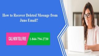 How to recover deleted message from Juno Email?