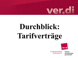 ver.di Bundesverwaltung Tarifsekretariat ö.D.