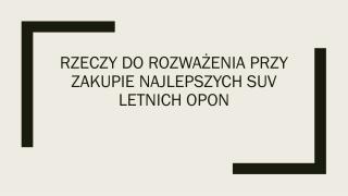 Rzeczy, KtÃ³re WÅ‚aÅ›ciciele SamochodÃ³w Po Raz Pierwszy Powinni WiedzieÄ‡ O Oponach Na KaÅ¼dÄ… PogodÄ™