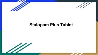 Stalopam plus tablet