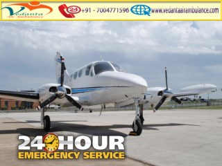 Vedanta Air Ambulance from Chandigarh to Delhi is available for 24-Hours at Low Fare