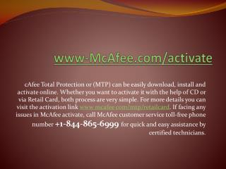 Instant mcafee install & activate visit www.mcafee.com/activate