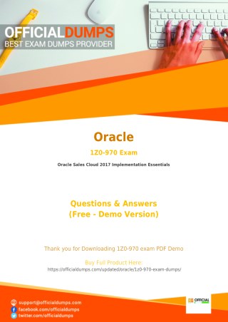 1Z0-970 PDF - Test Your Knowledge With Actual Oracle 1Z0-970 Exam Questions - OfficialDumps