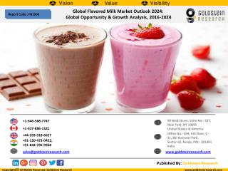 Global Flavored Milk Market Outlook 2024: Global Opportunity & Growth Analysis, 2016-2024