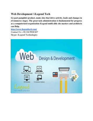 Web Development | iLegend Tech