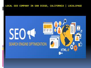 Local SEO Company in San Diego, California | Local1page