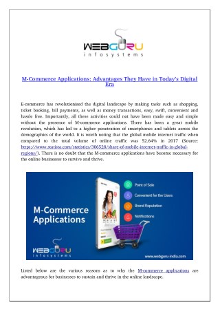 M-Commerce Applications: Advantages They Have in Todayâ€™s Digital Era