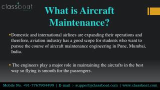 Aircraft Maintenance Engineering Colleges in Mumbai