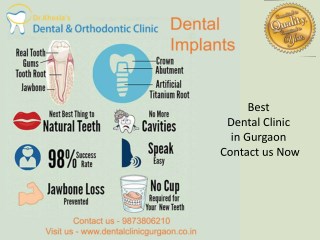 Best Dental Clinic in Gurgaon â€“ Contact us at 9873806210
