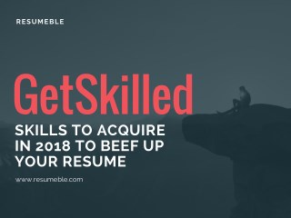 Best Skills For Resume in 2018