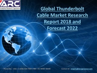 Attractive Opportunities in the Thunderbolt Cable Market 2018-2022