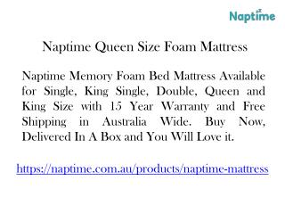 Naptime Queen Memory Foam Mattress Sale
