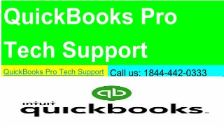 Contact QuickBooks Pro Tech Support