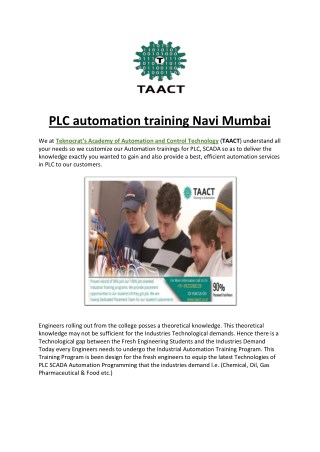 PLC automation training Navi Mumbai