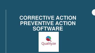 Corrective Action Preventive Action Software
