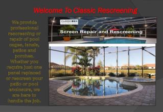 Porch ReScreen & Patio Rescreening or Repair