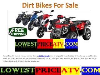 Dirt Bikes For Sale