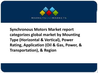 Synchronous Motors Market Company Profiles Analysis and Forecasts to 2021