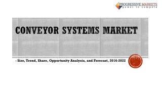 Conveyor Systems Market