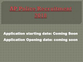 Ap Police recruitment 2018