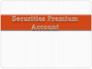 Securities Premium Account