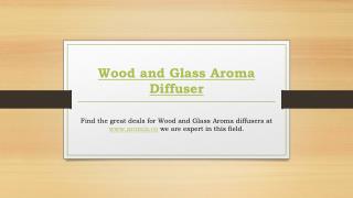 Wood and Glass Aroma Diffuser