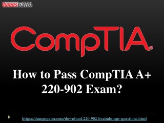 CompTIA A 220-902 Questions Answers Dumps