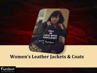 Women's Leather Jackets & Coats - Fadcloset