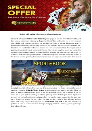 Malaysia Mobile Betting