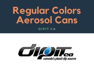 Regular Colors Aerosol Cans | DipIt.ca