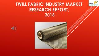 Twill Fabric Industry Market Research Report, 2018