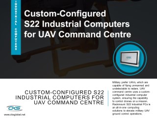 Custom-Configured S22 Industrial Computers for UAV Command Centre