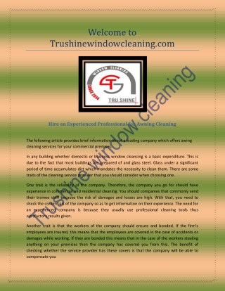 Window Cleaning Texas at Trushinewindowcleaning.com