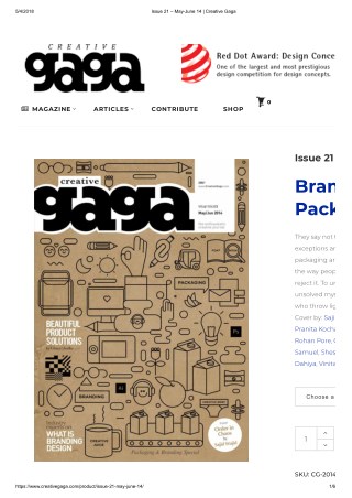 Issue 21 â€“ May-June 14 _ Creative Gaga