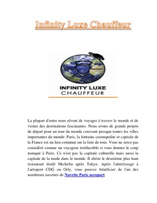 Location bus avec Infinity Luxe Chauffeur