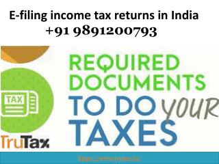 What is the procedure for ITR filing 09891200793 online?