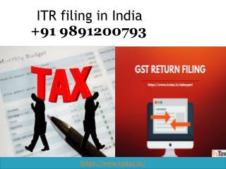 How to ITR filing in India 09891200793?