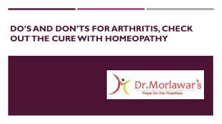 Homeopathic Treatment For Arthritis | Do's And Dont's For Homeopathic Patients