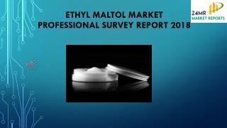 Ethyl Maltol Market Professional Survey Report 2018