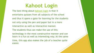 Kahoot Login Sign In Guide For Teachers And Students