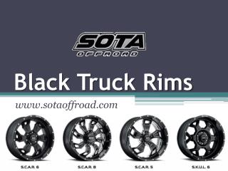 Black Truck Rims - www.sotaoffroad.com